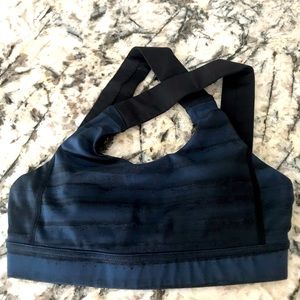 Lululemon Navy Blue Black Sports Bra: 2